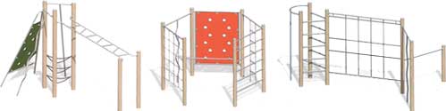 Kletterkombination f&uuml;r Spielpl&auml;tze