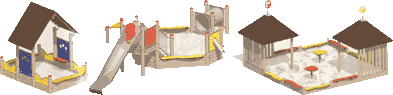 kombinierte Sandspielpl&auml;tze